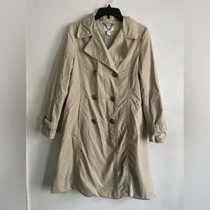 H&M Beige Double-Breasted Trench Coat